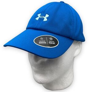 Under Armour UA Womens Blue Logo Hat‎ Cap StrapBack Running Gym Wicking New Tags